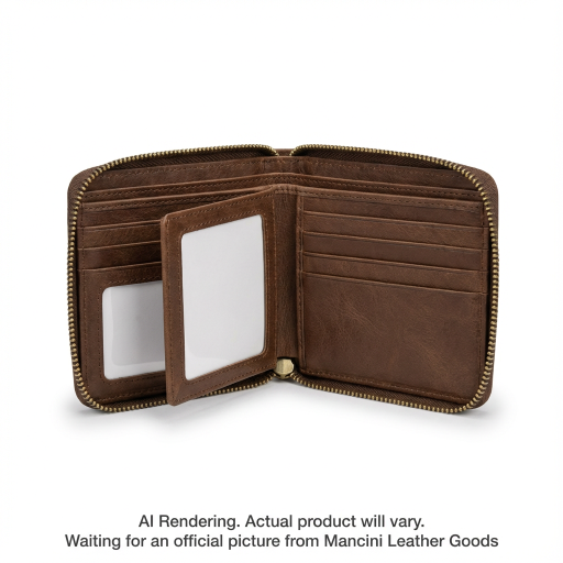 ZIPPERED WALLET REMOVABLE PASSCASE