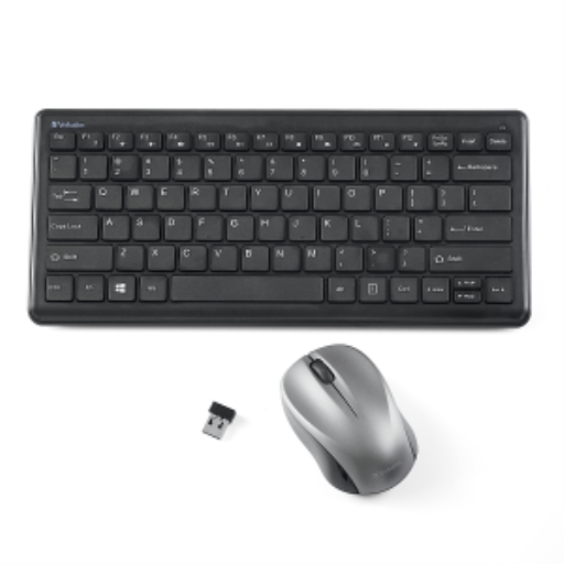 Clavier et Souris Compacts sans Fil Silencieux Verbatim