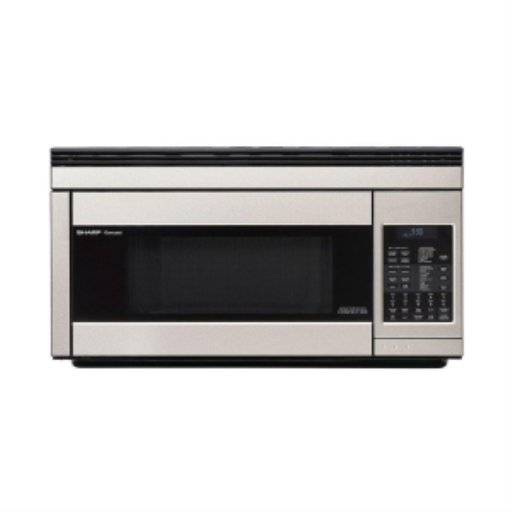 SHARP R1874TY Four à micro-ondes à hotte intégrée Carousel? ? 1,1 pi³, 850 W, Acier inoxydable