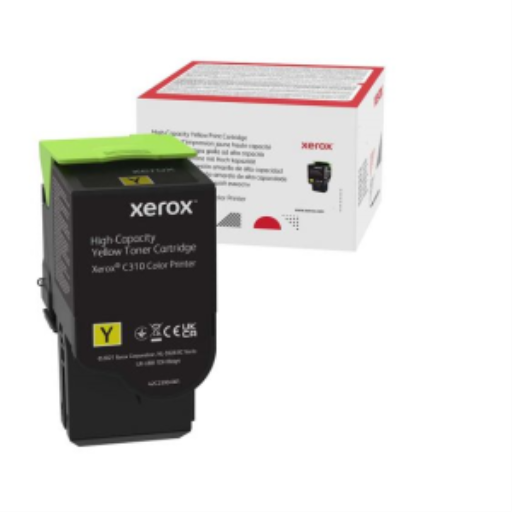 006R04367 Cartouche de toner jaune haute capacité authentique Xerox, imprimante couleur Xerox C310 et C315