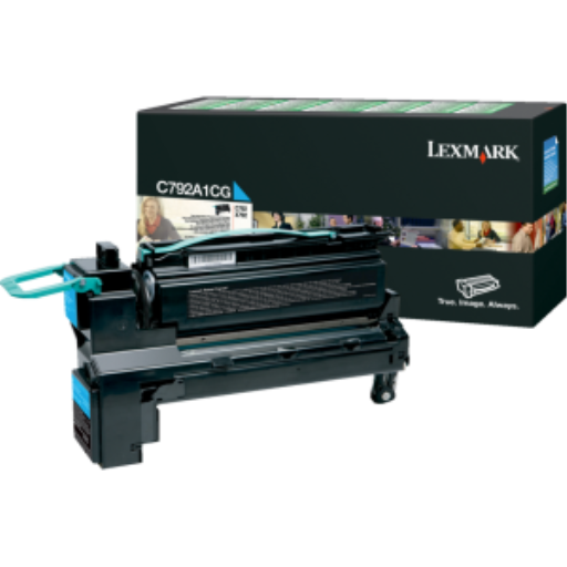 Cartouche de toner cyan Lexmark C792, X792 du programme de retour