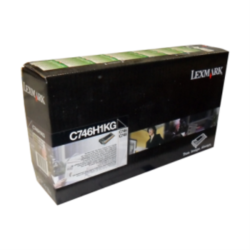 Cartouche de toner noir pour programme de retour Lexmark C/X746,748 12K