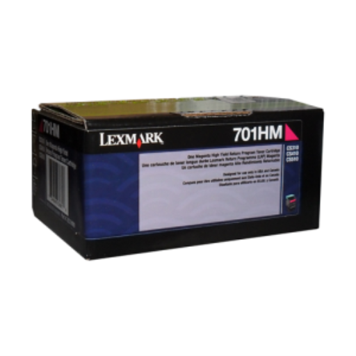 Cartouche de toner magenta pour programme de retour Lexmark CS310, CS/CX410, 510 (3 000 pages) Référence : 70C1HM0