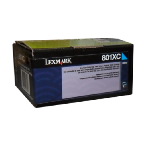 Cartouche de toner cyan Lexmark CX510 pour programme de retour, 4K