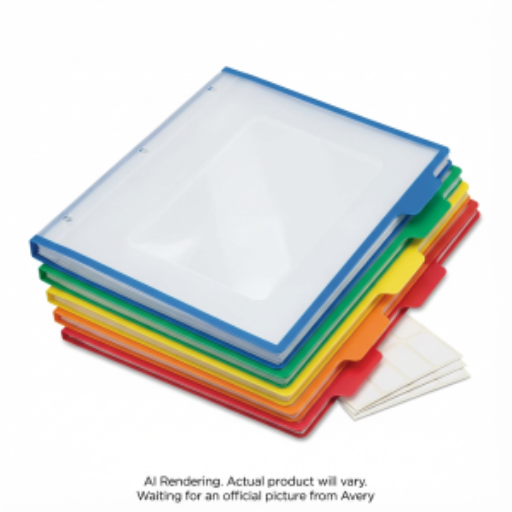 Intercalaires UltraLast Big Tab d'Avery, à imprimer ou à écrire, 5 onglets, multicolore, 1 lot
