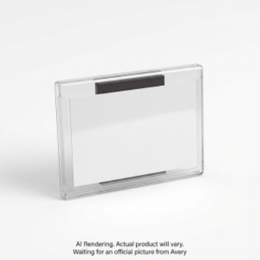 Avery Laser/Inkjet Magnetic Style 3" x 4" Name Badge Kit (Inserts, Holders), 24/box