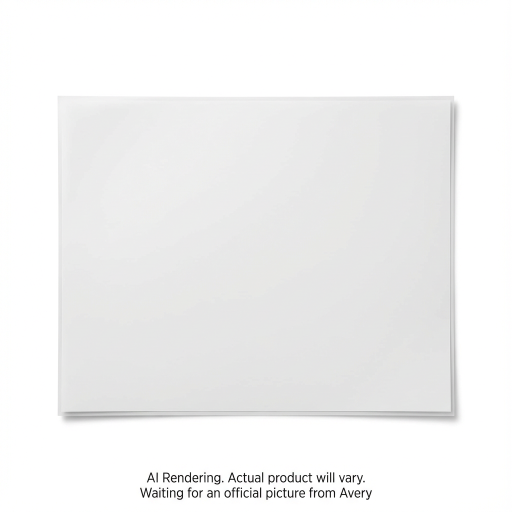 Avery Laser White Static Cling Labels, 8½" x 11", Repositionable, 8 sheets/env, 8 labels/env *non-PTE