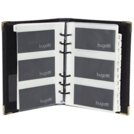 Étui pour cartes de visite Bugatti en cuir synthétique