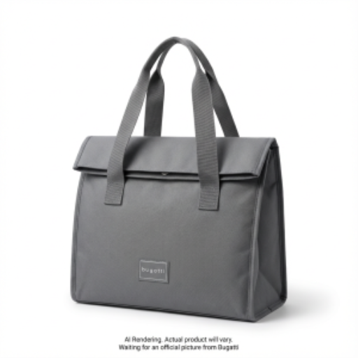 Bugatti Top Handle Lunch Bag COO2488BU – Insulated Polyester Silver Lining Grey