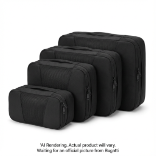 Bugatti - Cubes de rangement compressibles - Lot de 4 - Polyester