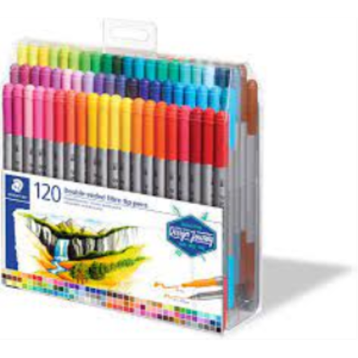 STAEDTLER Feutres double pointe, paquet de 120
