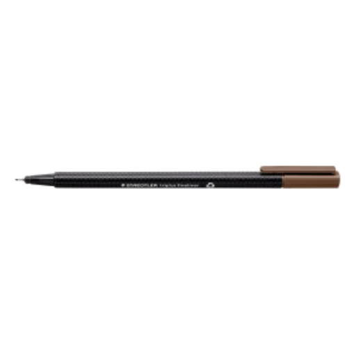 Stylo fineliner triplus 0,3mm marron tabac