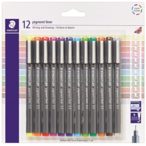 Pigment Liner 0.5 mm assorted colours