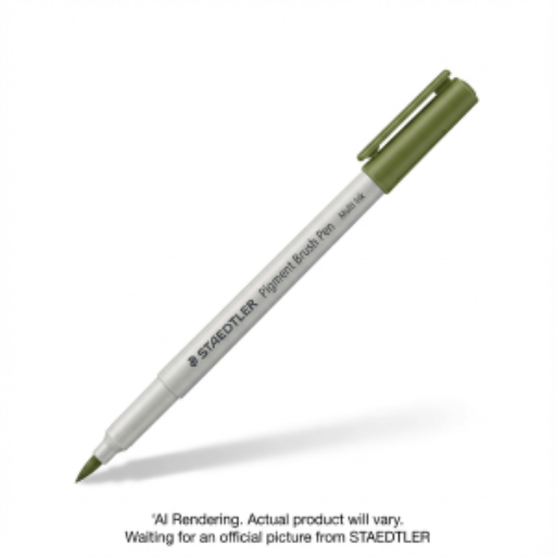 Pigment Brush Pen Olive Green