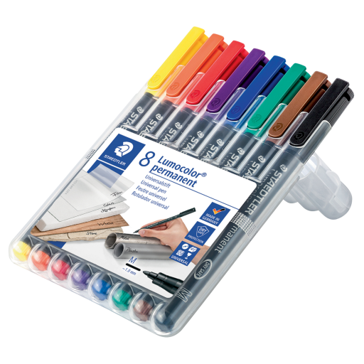 317-WP8 STAEDTLER-Mars Limited MARQUEUR LUMO.POINTE MOYENNE.PERM. BLISTER