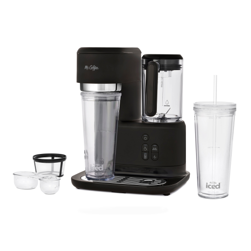 Cafetière et mélangeur à frappé, à café glacé et à café chaud une tasse Mr. Coffee