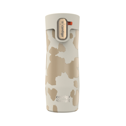 Mug de voyage en acier inoxydable à isolation sous vide Contigo x Ally Love West Loop 3.0 avec couvercle facile à nettoyer AUTOSEAL, 473 ml (16 oz), avoine