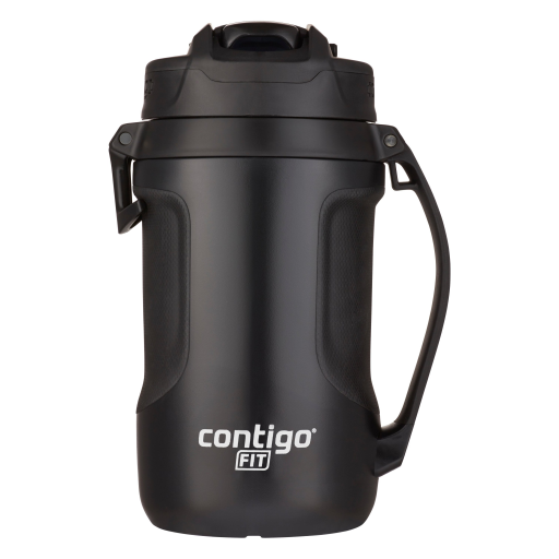 Contigo 2121728 Fit Autospout Jug Black Licorice – 64 oz Leak-Proof Sports Water Bottle
