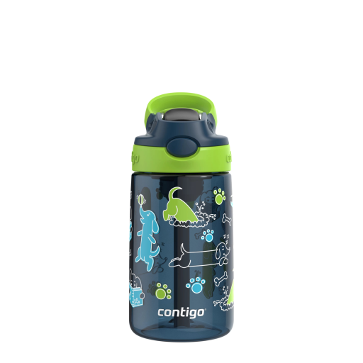 Contigo 14 oz Autospout Citron Vert avec Chiens - Plastique