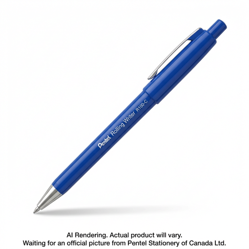 Pentel Rolling Writer Roller Ball Pen, (0.8mm), Blue Ink