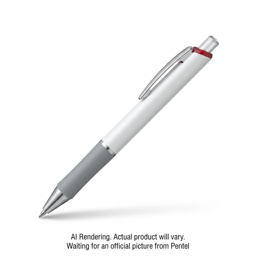 Pentel Floatune, stylo roller rétractable, pointe 0,3 mm, encre rouge