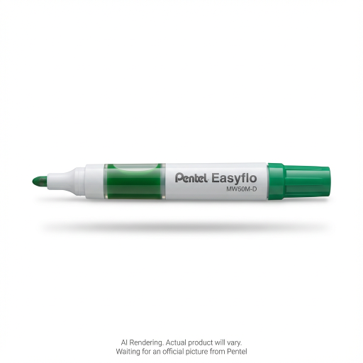 Easyflo White Board Marker, Bullet Point, (6.0mm) Green Ink