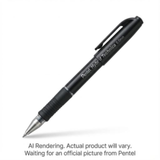 Pentel Arts Hybrid Technica (0.6mm) Gel Pen, Black Ink