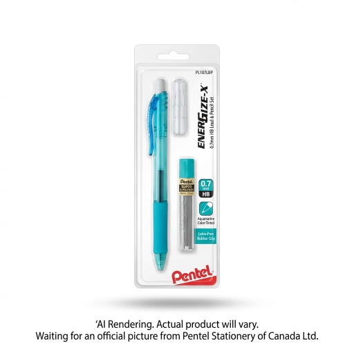 Lot de 4 Porte-Mines Pentel EnerGize-X (0,7 mm) avec Recharges de Mines Super Hi-Polymer (C27-HB)