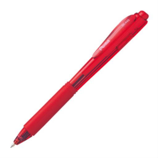 Wow ! Stylo-bille rétractable, pointe moyenne (1,0 mm), encre rouge