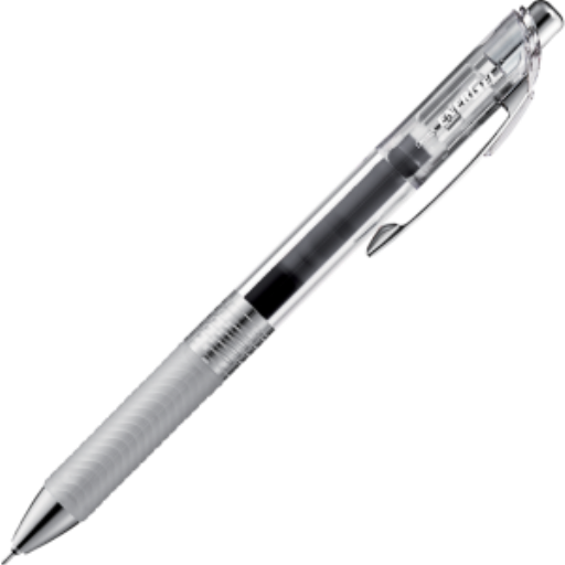 EnerGel Infree Retractable Liquid Gel Pen, (0.5mm) Needle Tip, Black Ink