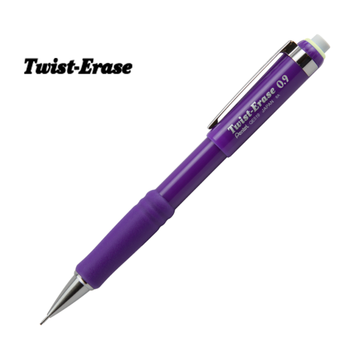Twist-Erase III Retractable Mechanical Pencil, (0.9mm), Violet Barrel