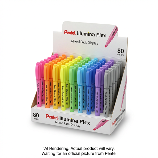 Pentel Illumina Flex Highlighter Mixed Pack Display