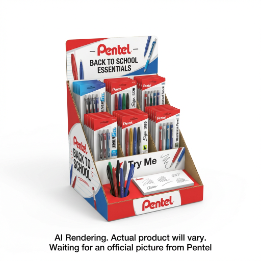 Pentel BTS Promotional Mixed Display with Testing Samples