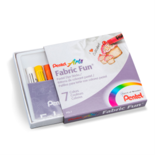 Pentel Arts Fabric Fun Pastels - 7 Colour Set