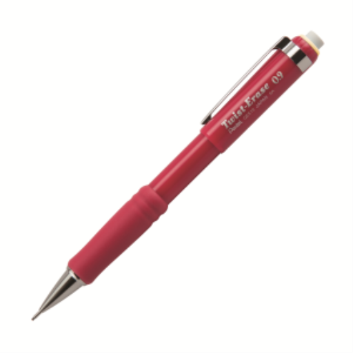 Twist-Erase III Retractable Mechanical Pencil, (0.9mm), Red Barrel