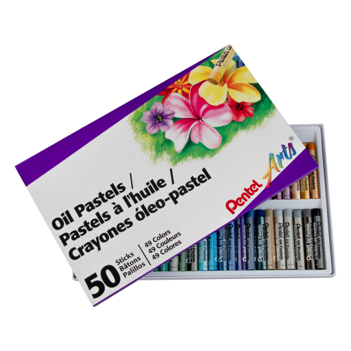 Pastels à l'huile Pentel Arts - Lot de 50 couleurs