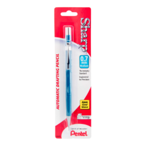P200 Mechanical Pencil (0.7mm) 1PC Pack, Blue Barrel