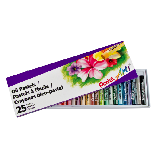 Pastels à l'huile Pentel Arts - Lot de 25 couleurs