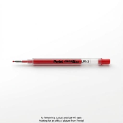 Recharge d'encre pour stylo gel EnerGel, pointe aiguille ultra fine (0,3 mm), encre rouge