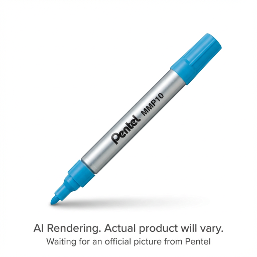 Pentel Paint Marker, Medium Point (4.5mm), Bullet Tip, Sky Blue Ink