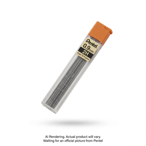 Super Hi-Polymer Lead Refill (0.9mm), 2H, 15 Leads per Tube