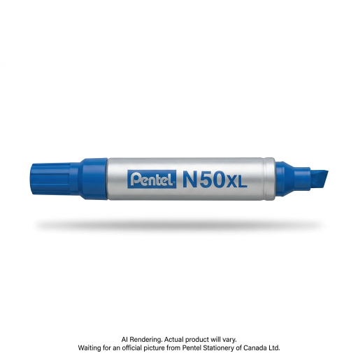 Pentel Pen Permanent Marker, Extra Bold Chisel Tip, Blue Ink