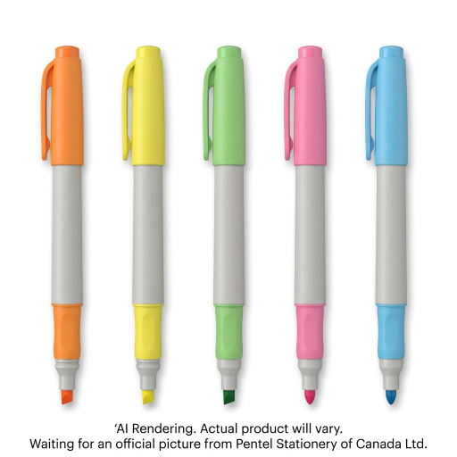 Pentel Illumina Flex Highlighter, Dual Tip Chisel and Bullet, 5PC Pack