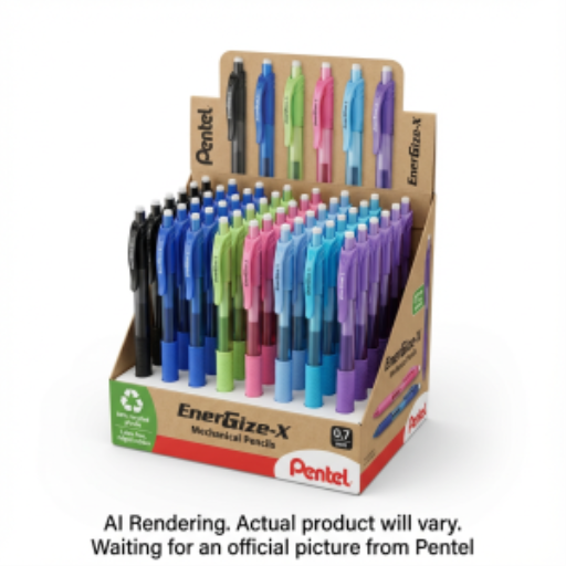 EnerGize-X Mechanical Pencil, (0.7mm) Assorted Colours, Open Stock Display, 72PCS