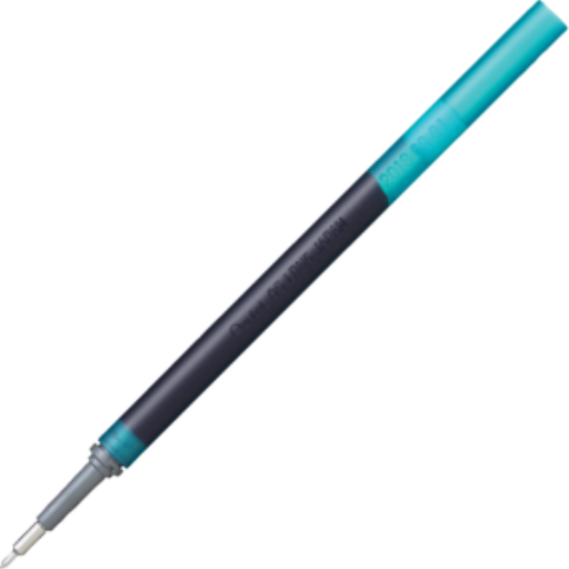 Recharge d'encre - Pour stylo gel EnerGel Infree, pointe aiguille fine (0,5 mm), encre turquoise