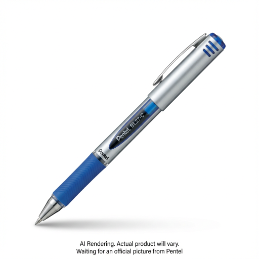 Stylo bille EnerGel, (0,7 mm) Pointe métallique, Capuchon, Encre bleue