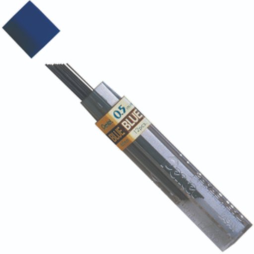Refill Lead Blue (0.5mm) Fine, 12 Leads per Tube