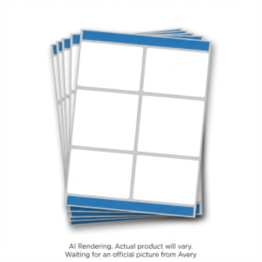 8168 BLANC, OPAQUE, 5" X 3 1/2", PERMANENT, 25 FEUILLES/EMB.