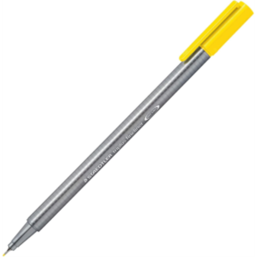 Feutre fin triplus 0,3 mm jaune clair