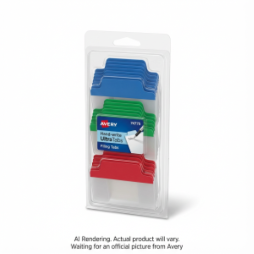 Onglets de classement UltraTabs Avery à écriture manuelle, Couleurs primaires, Bleu, Vert, Rouge, Paquet de 24